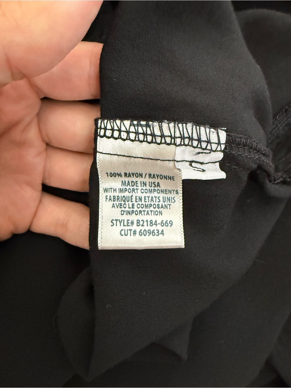 Bella Dahl Black Button Down High Low Shirt Size Small - Picture 9 of 9